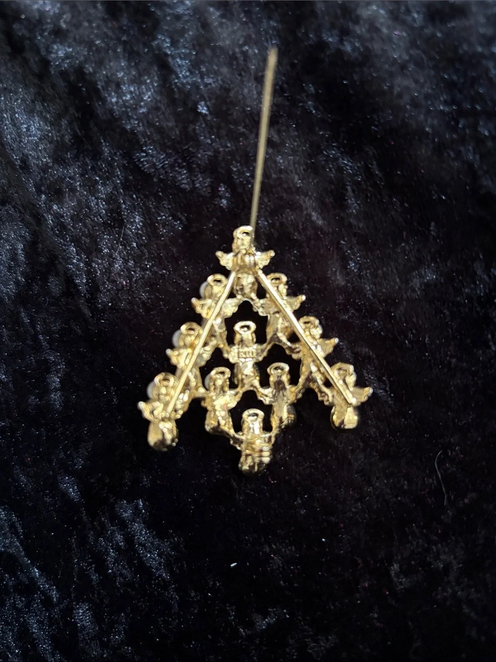 Vintage Nina Ricci for Avon Angel Christmas Tree Brooch